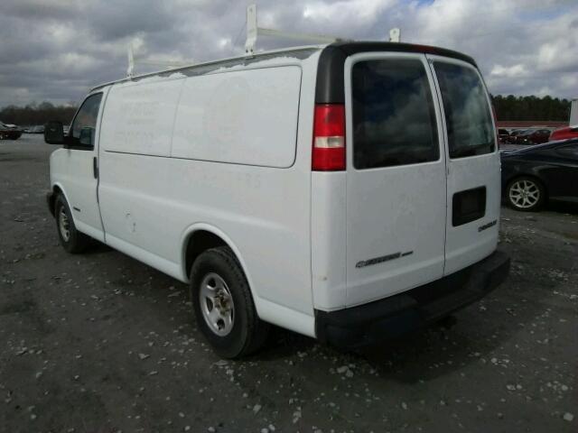 1GCFG25TX31175052 - 2003 CHEVROLET EXPRESS G2 WHITE photo 3