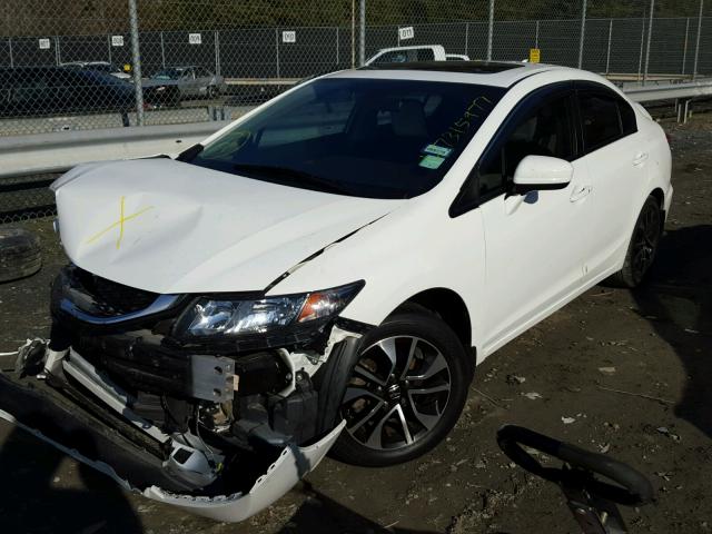 2HGFB2F82EH529709 - 2014 HONDA CIVIC EX WHITE photo 2