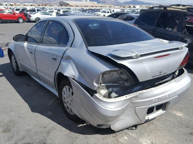 1G2NE52E65M204657 - 2005 PONTIAC GRAND AM S ვერცხლისფერი ფოტო 3