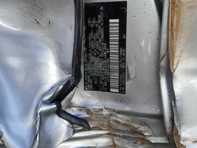 JTLZE4FE8CJ001080 - 2012 TOYOTA SCION XB Күміс фото 10