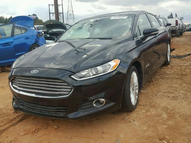 3FA6P0LU6GR169654 - 2016 FORD FUSION SE BLACK photo 2