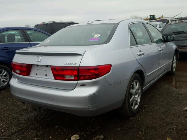 1HGCM66525A029090 - 2005 HONDA ACCORD EX SILVER photo 4