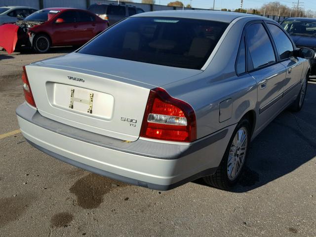 YV1TS91D221242079 - 2002 VOLVO S80 T6 TUR SILVER photo 4