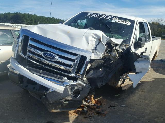 1FTEX1CMXBFC17481 - 2011 FORD F150 SUPER WHITE photo 2