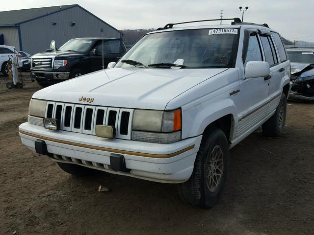 1J4GZ78Y7RC321319 - 1994 JEEP GRAND CHER WHITE photo 2