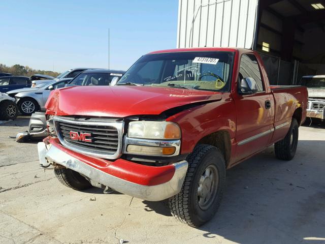 1GTEK14T7YZ234279 - 2000 GMC NEW SIERRA RED photo 2