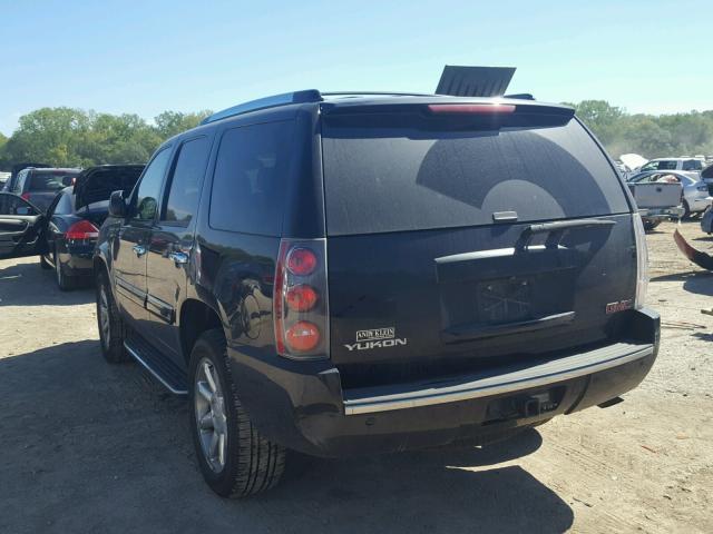 1GKFK63868J212372 - 2008 GMC YUKON DENA BLACK photo 3