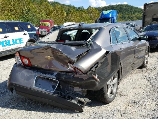 1G1ZC5EU5CF280726 - 2012 CHEVROLET MALIBU 1LT BROWN photo 4