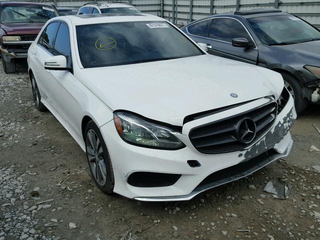 WDDHF5KB7EB023418 - 2014 MERCEDES-BENZ E 350 WHITE photo 1