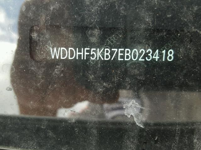 WDDHF5KB7EB023418 - 2014 MERCEDES-BENZ E 350 WHITE photo 10