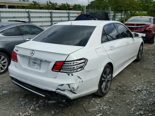 WDDHF5KB7EB023418 - 2014 MERCEDES-BENZ E 350 WHITE photo 4