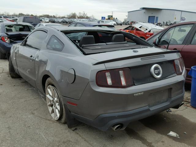 1ZVBP8CF3B5135947 - 2011 FORD MUSTANG GT GRAY photo 3