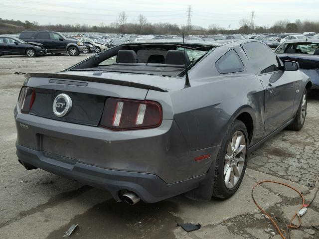 1ZVBP8CF3B5135947 - 2011 FORD MUSTANG GT GRAY photo 4