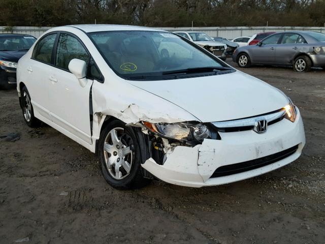 2HGFA16516H500304 - 2006 HONDA CIVIC LX WHITE photo 1