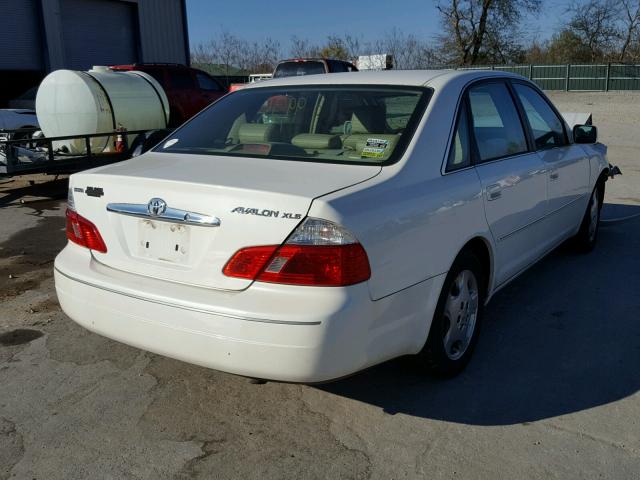 4T1BF28B24U380557 - 2004 TOYOTA AVALON XL WHITE photo 4