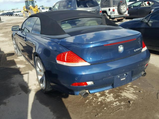 WBAEK73445B326870 - 2005 BMW 645 CI AUT BLUE photo 3
