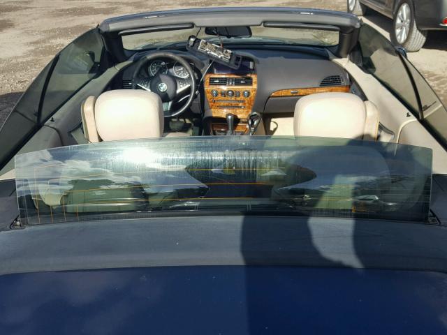 WBAEK73445B326870 - 2005 BMW 645 CI AUT BLUE photo 9