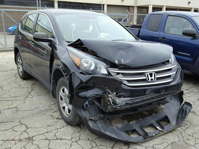 2HKRM4H31EH651066 - 2014 HONDA CR-V LX BLACK photo 1