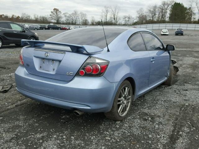 JTKDE3B77A0319890 - 2010 TOYOTA SCION TC BLUE photo 4