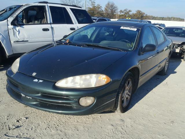 2B3HD56J4YH288747 - 2000 DODGE INTREPID E GREEN photo 2