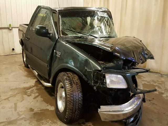 1FTRX18L11KF02173 - 2001 FORD F150 GREEN photo 1