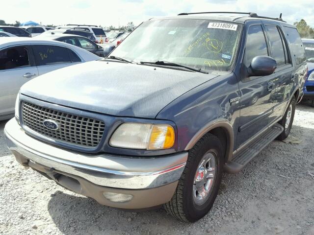 1FMRU176XYLB29431 - 2000 FORD EXPEDITION BLUE photo 2