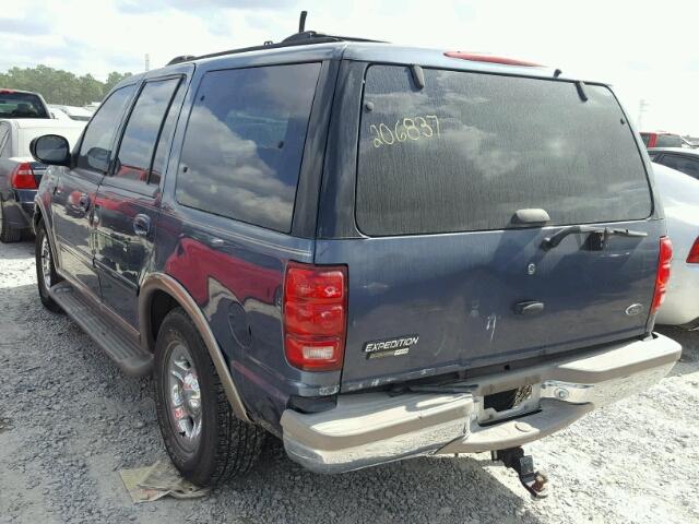 1FMRU176XYLB29431 - 2000 FORD EXPEDITION BLUE photo 3