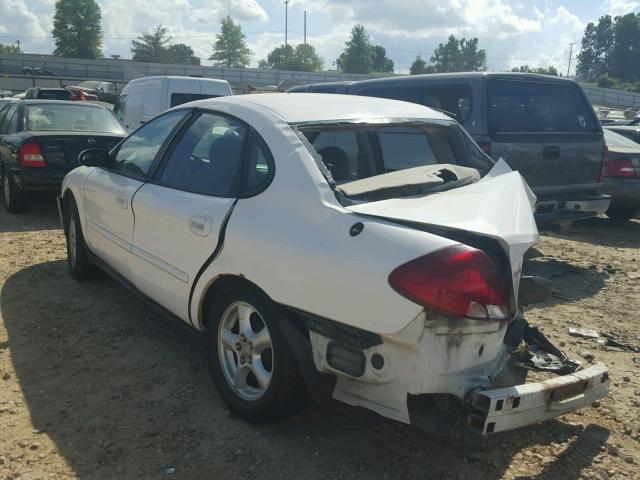 1FAFP55U83A247012 - 2003 FORD TAURUS SES WHITE photo 3