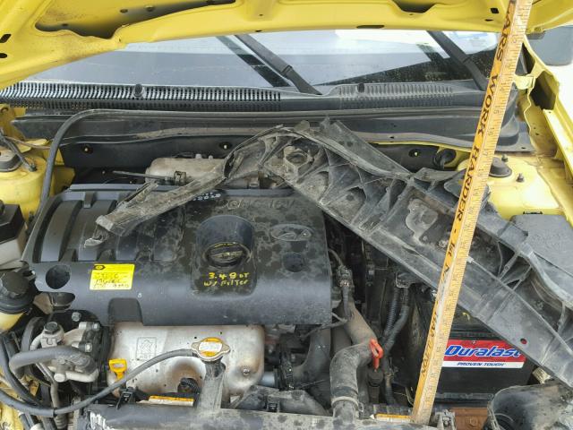 KMHCM36C19U117544 - 2009 HYUNDAI ACCENT GS YELLOW photo 7