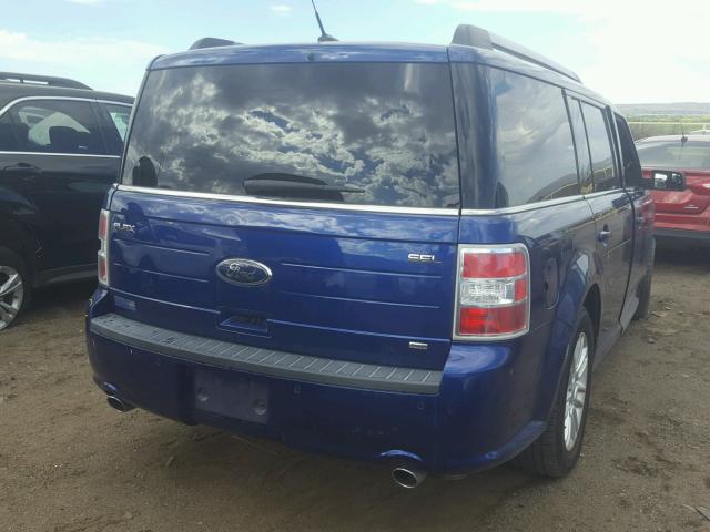 2FMHK6C88EBD27247 - 2014 FORD FLEX SEL BLUE photo 4