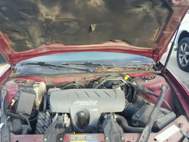 2G2WP522751336424 - 2005 PONTIAC GRAND PRIX RED photo 7