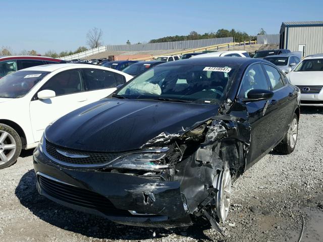 1C3CCCAB6GN166370 - 2016 CHRYSLER 200 LIMITE BLACK photo 2