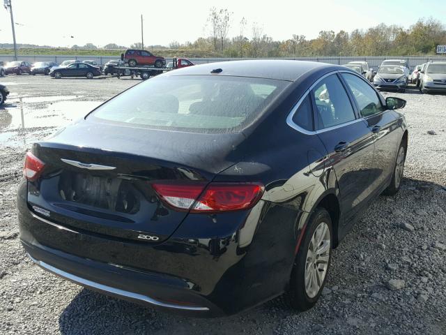 1C3CCCAB6GN166370 - 2016 CHRYSLER 200 LIMITE BLACK photo 4