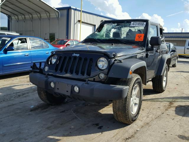 1C4GJWAGXGL238070 - 2016 JEEP WRANGLER S შავი ფოტო 2