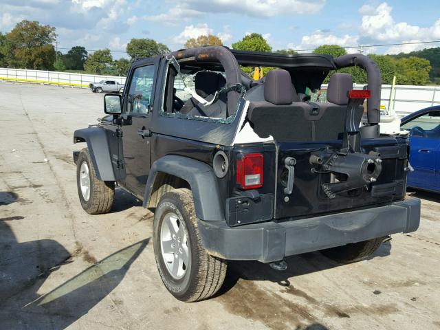1C4GJWAGXGL238070 - 2016 JEEP WRANGLER S შავი ფოტო 3