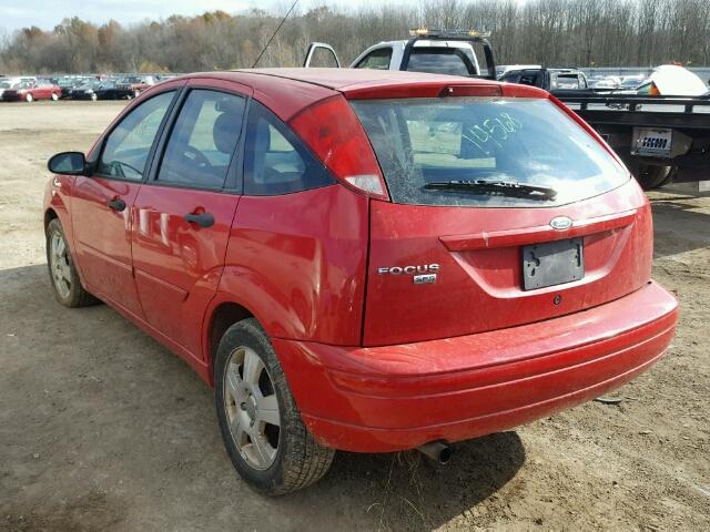 1FAHP37N17W327506 - 2007 FORD FOCUS ZX5 RED photo 3