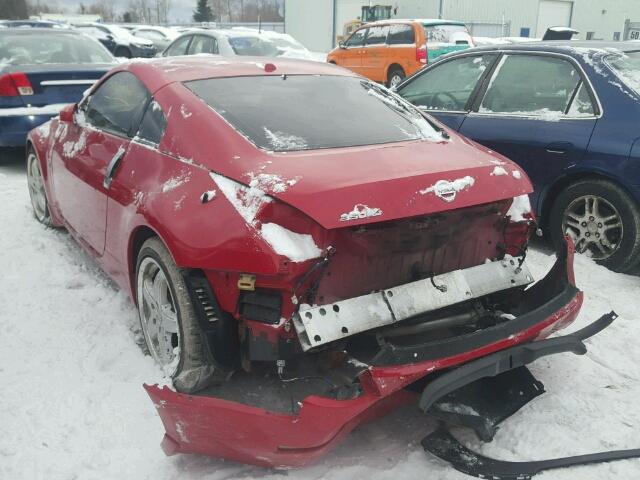 JN1AZ34D36M307126 - 2006 NISSAN 350Z COUPE RED photo 3