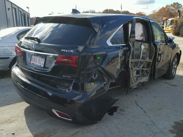 5FRYD4H21EB033343 - 2014 ACURA MDX BLACK photo 4