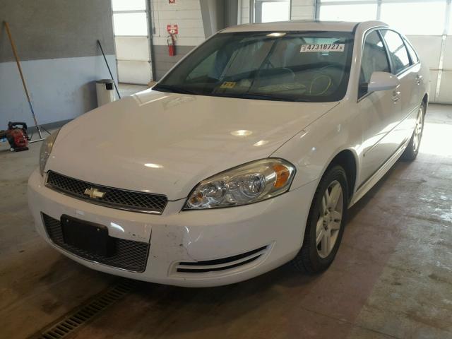 2G1WB5E35E1111295 - 2014 CHEVROLET IMPALA LIM WHITE photo 2