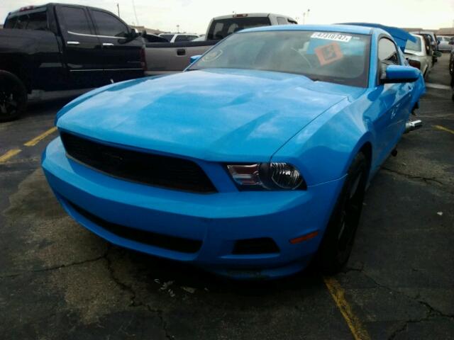 1ZVBP8AM1C5222863 - 2012 FORD MUSTANG BLUE photo 1