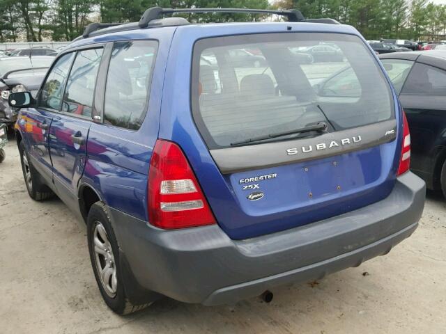 JF1SG63644H732278 - 2004 SUBARU FORESTER 2 BLUE photo 3