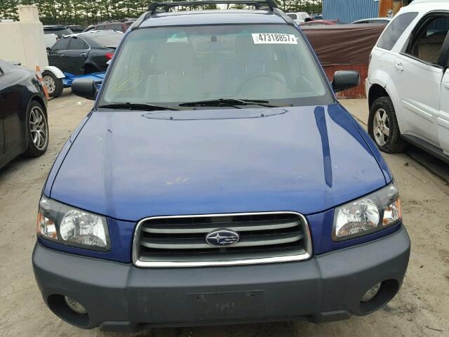 JF1SG63644H732278 - 2004 SUBARU FORESTER 2 BLUE photo 9