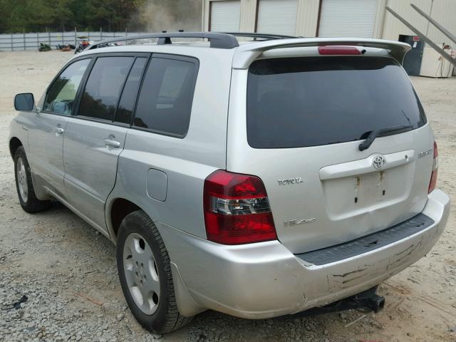 JTEEP21AX40049874 - 2004 TOYOTA HIGHLANDER SILVER photo 3