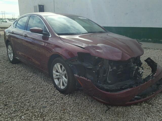 1C3CCCABXFN554278 - 2015 CHRYSLER 200 LIMITE MAROON photo 1