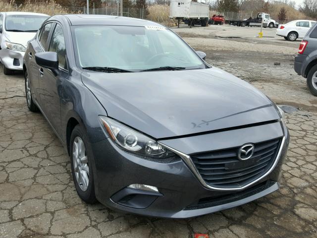 JM1BM1L72E1211911 - 2014 MAZDA 3 TOURING GRAY photo 1