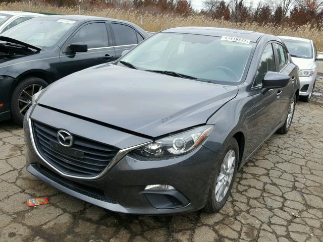 JM1BM1L72E1211911 - 2014 MAZDA 3 TOURING GRAY photo 2