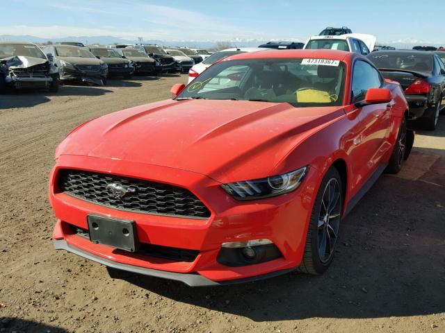 1FA6P8TH7G5215707 - 2016 FORD MUSTANG ORANGE photo 2