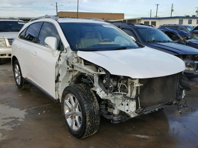 2T2ZK1BA3AC038063 - 2010 LEXUS RX 350 WHITE photo 1