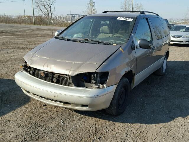 4T3GF13C7WU075100 - 1998 TOYOTA SIENNA LE BEIGE photo 2