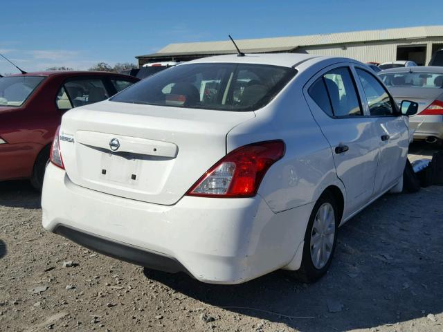 3N1CN7AP7GL827867 - 2016 NISSAN VERSA S WHITE photo 4